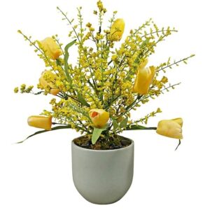 Artificial Table Arrangement - Yellow, Pink, Lavender, or Peach