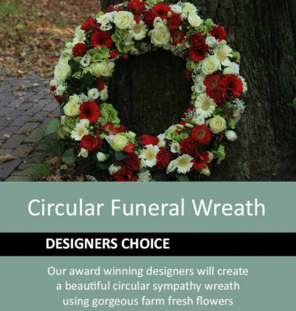 Designer's Choice Circular Funeral Wreath
