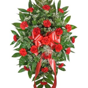 Red Carnation Standing Spray
