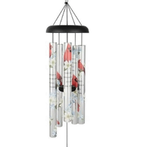 Windchime "Cardinals Appear" 38" Windchime